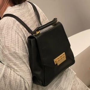 Black leather Zac Zac Posen Backpack